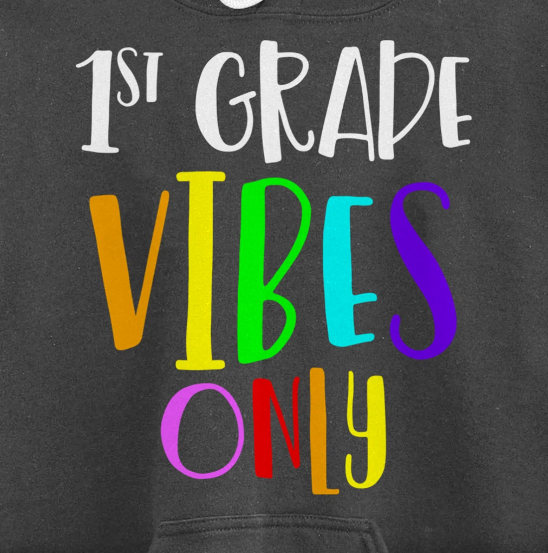 1st Grade Vibes Only Back To School New 1st Grade Student Pullover Hoodie