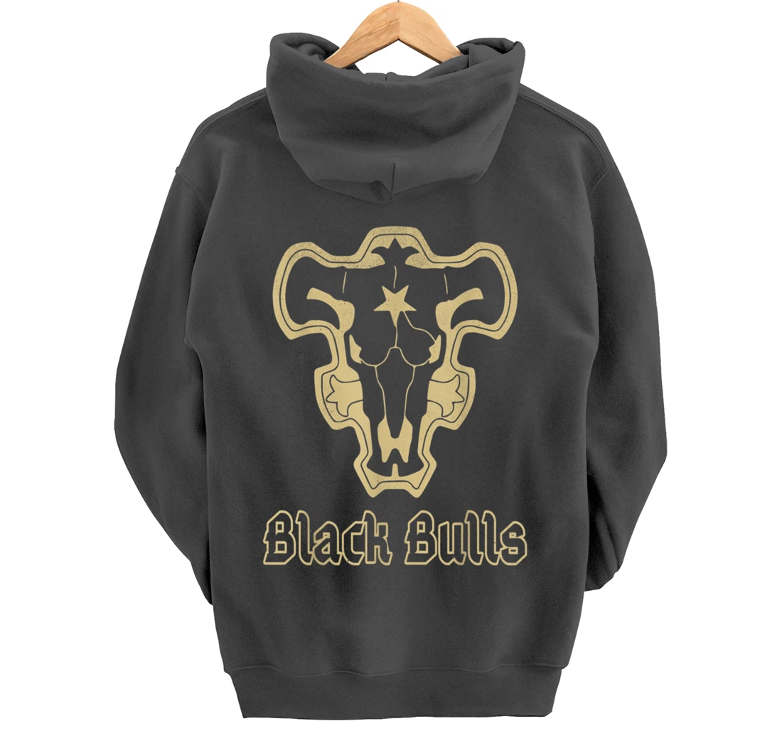 Retro Clover Anime Black Japanese Bulls Manga Costume Pullover Hoodie