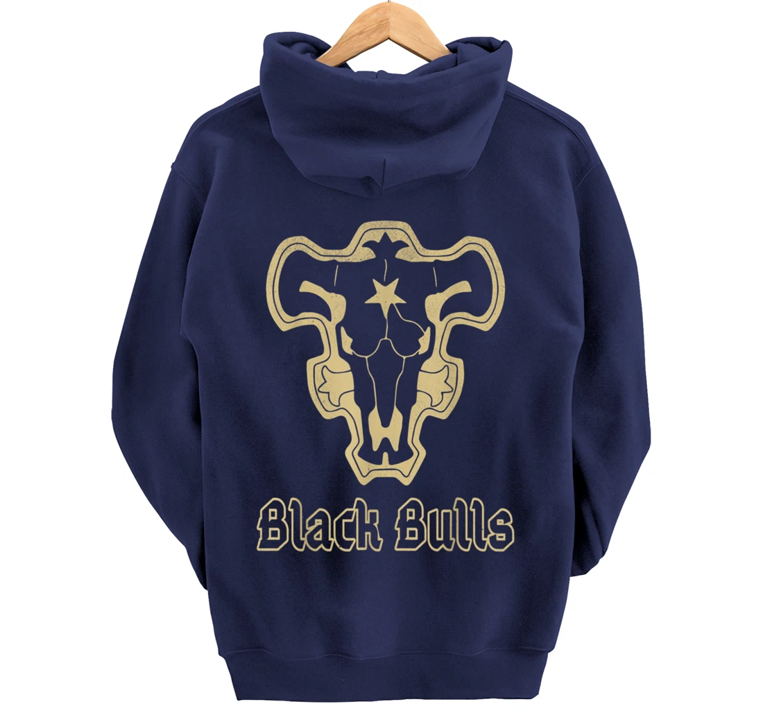 Retro Clover Anime Black Japanese Bulls Manga Costume Pullover Hoodie