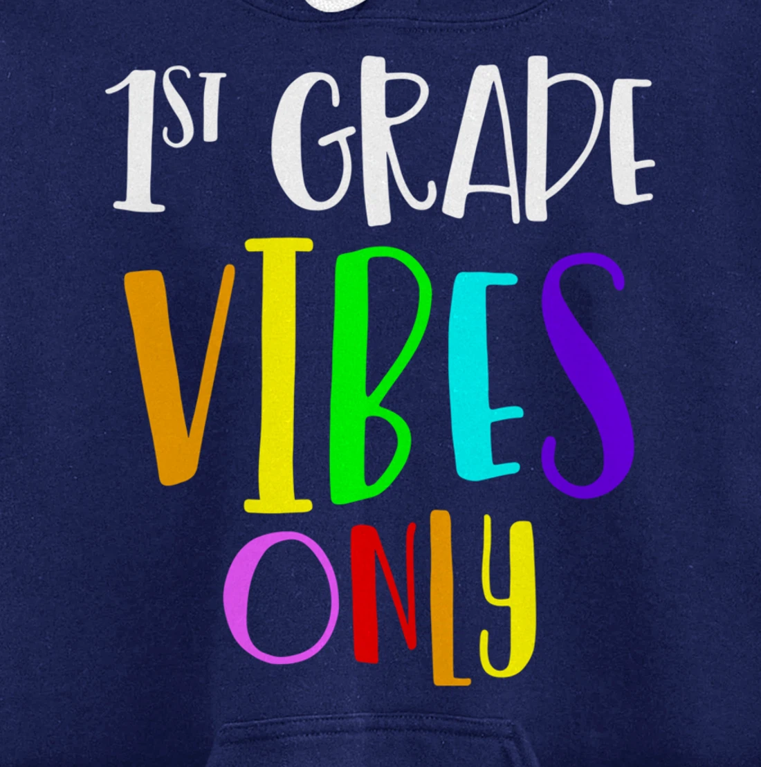1st Grade Vibes Only Back To School New 1st Grade Student Pullover Hoodie