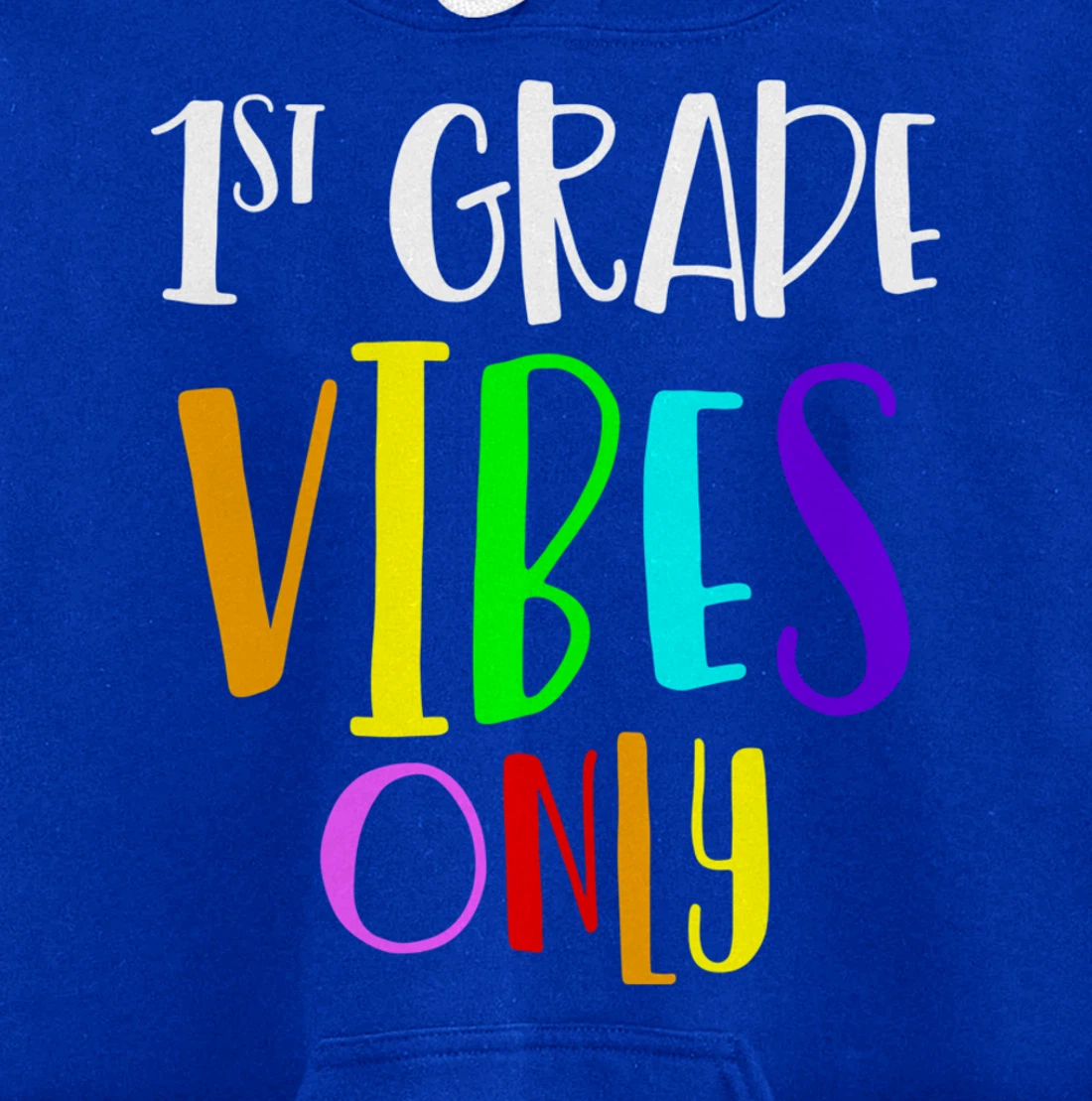 1st Grade Vibes Only Back To School New 1st Grade Student Pullover Hoodie