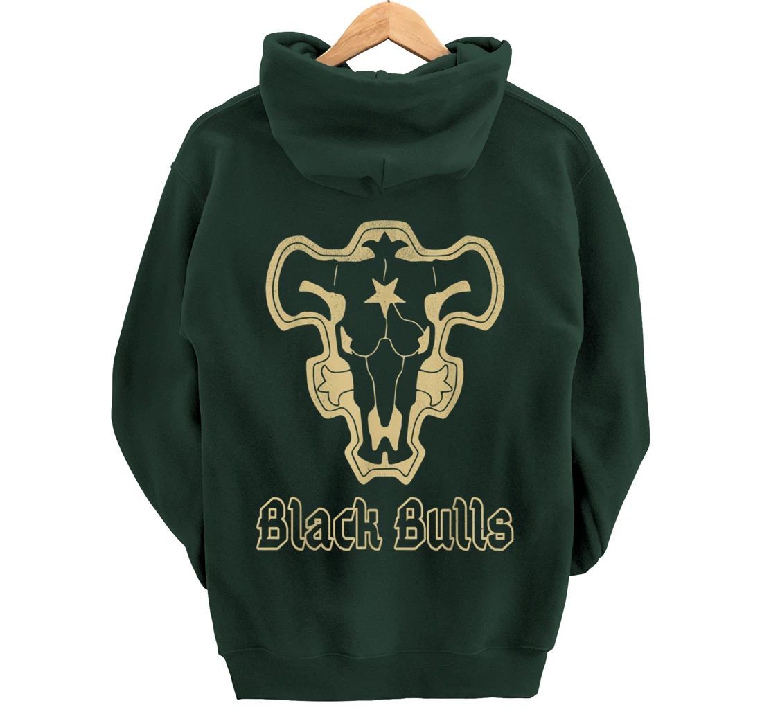 Retro Clover Anime Black Japanese Bulls Manga Costume Pullover Hoodie