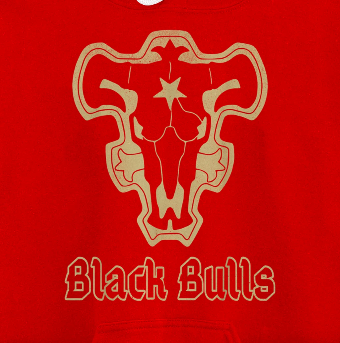 Retro Clover Anime Black Japanese Bulls Manga Costume Pullover Hoodie