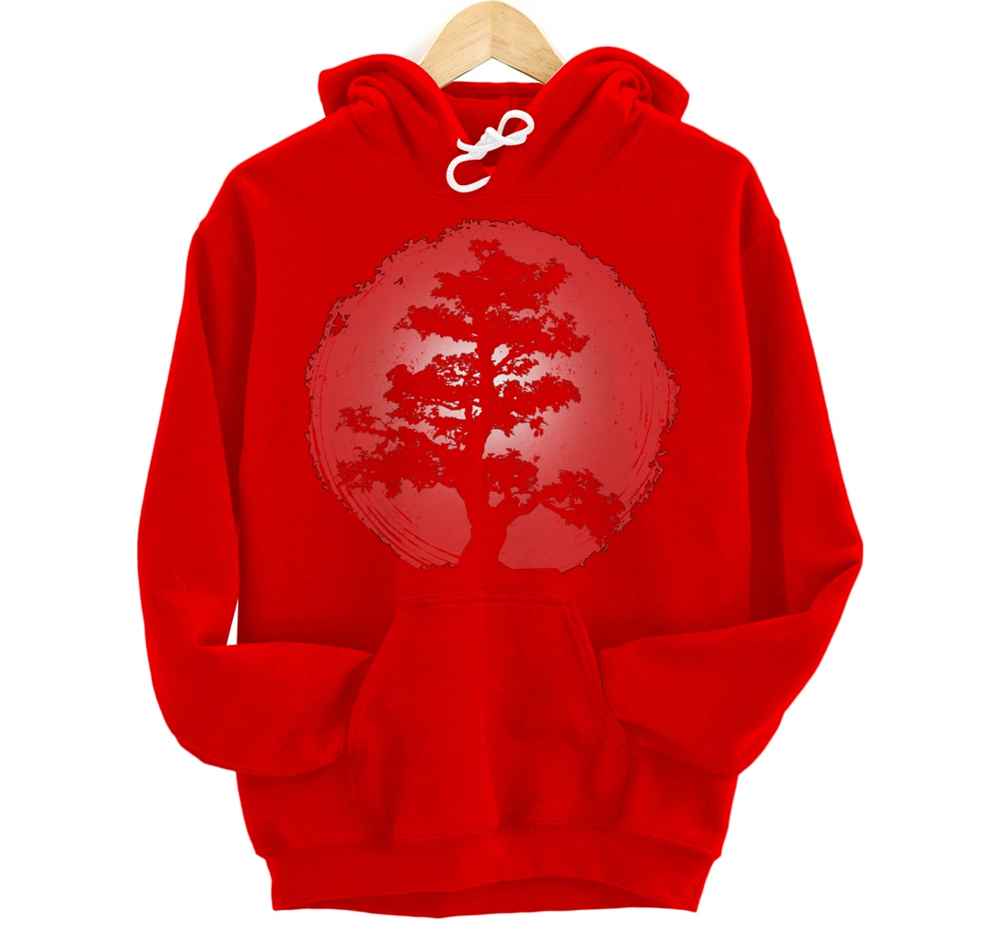 Japanese Bonsai Tree Zen Master Buddhism Penjing Bonsai Pullover Hoodie
