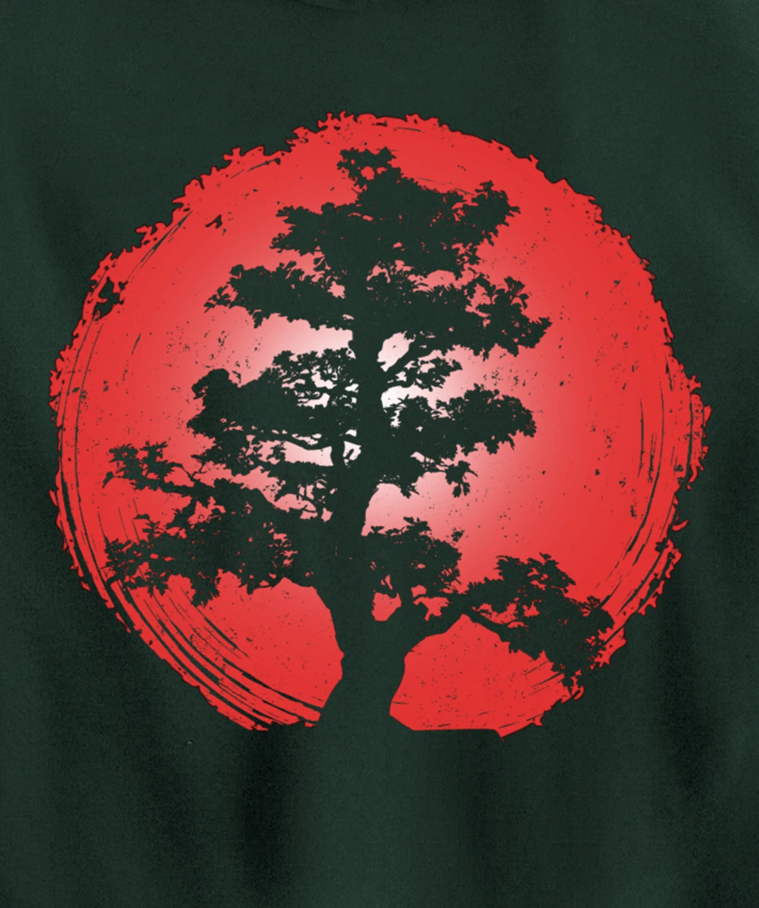 Japanese Bonsai Tree Zen Master Buddhism Penjing Bonsai Pullover Hoodie