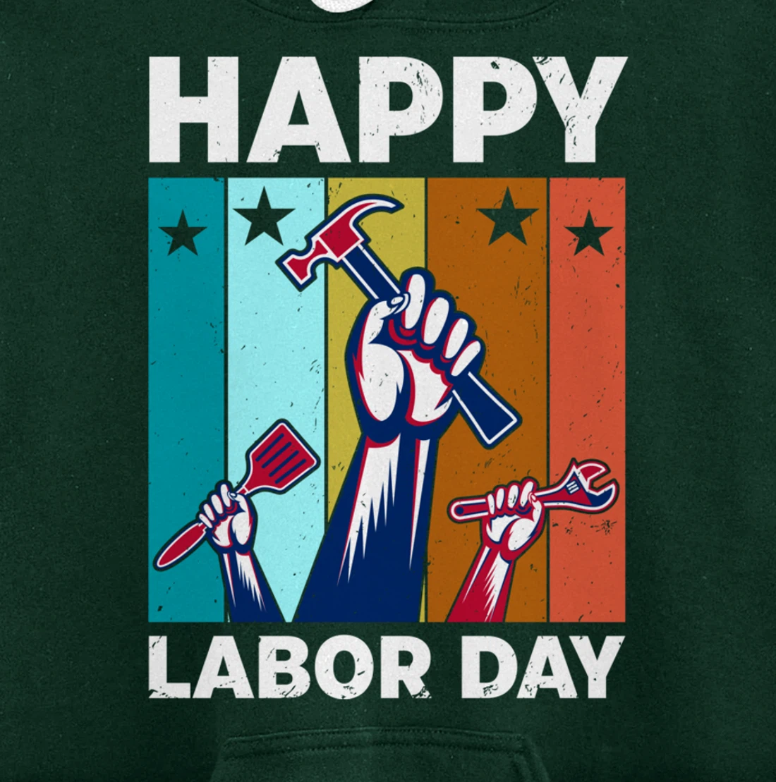 Happy Labour Day Celebration Labor Day Pullover Hoodie