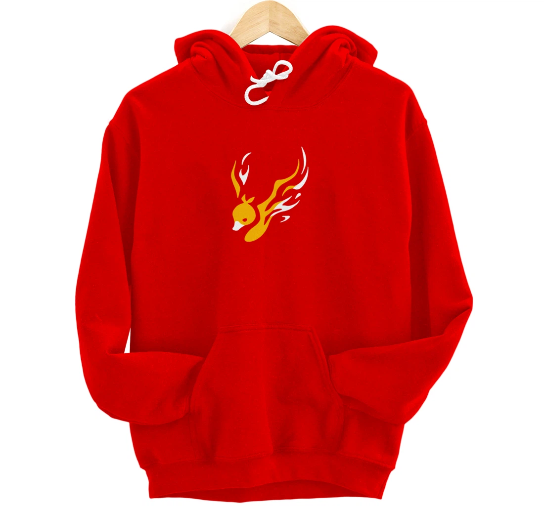 White-Phoenix-Duck-Quackity-Shop-Planet-Duck-Merch Pullover Hoodie
