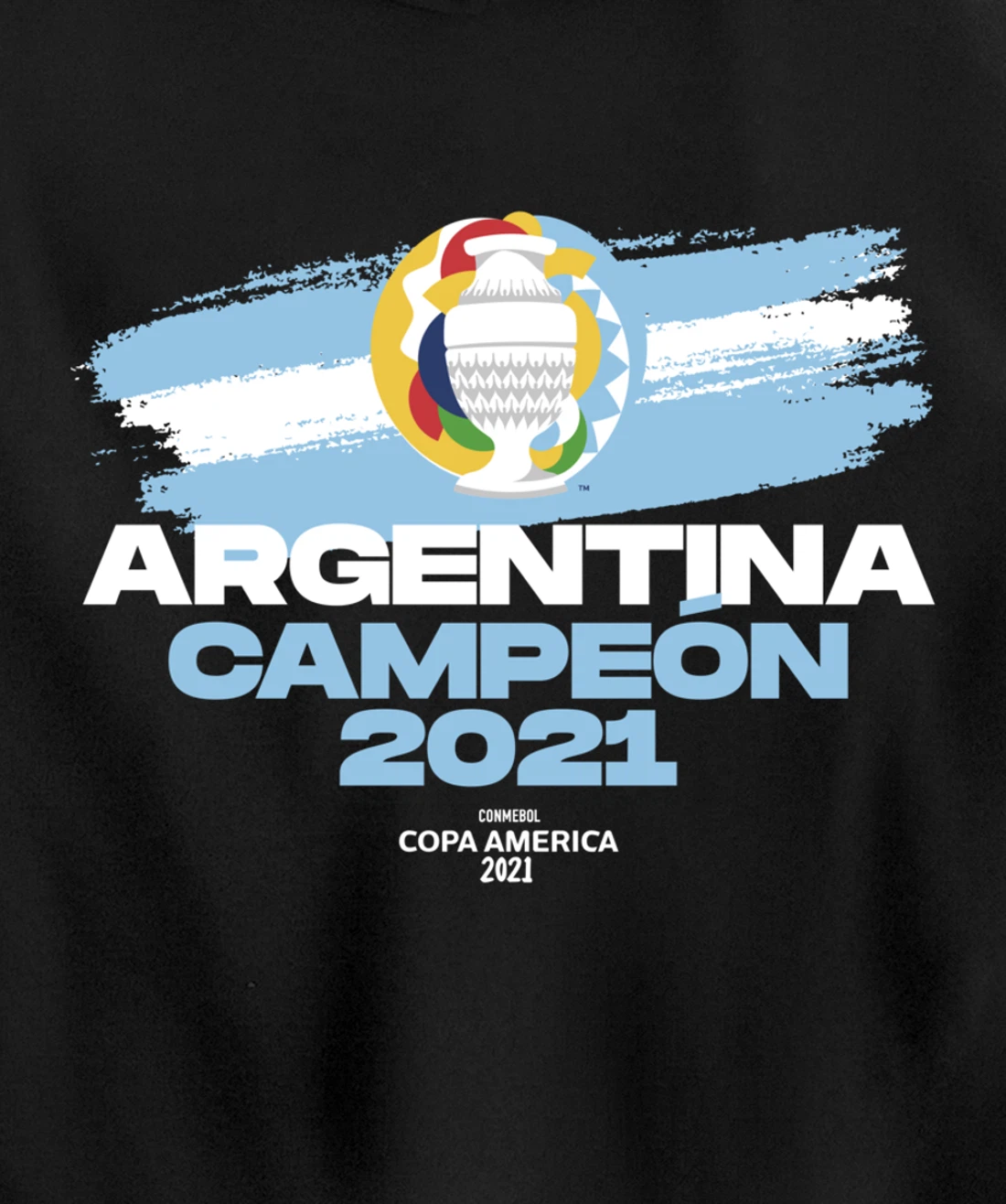 Copa America 2021 Argentina Campeón Pullover Hoodie