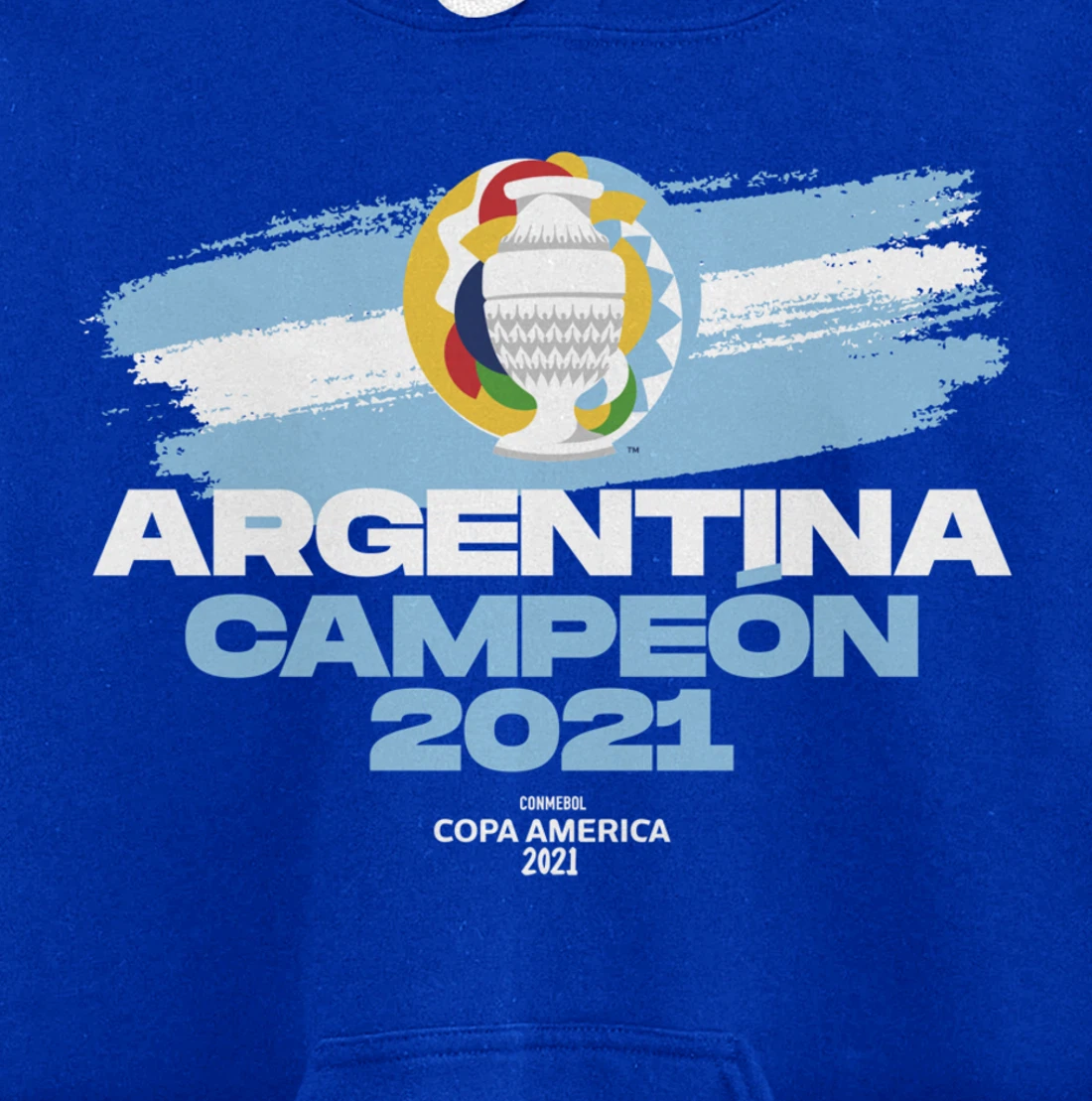 Copa America 2021 Argentina Campeón Pullover Hoodie