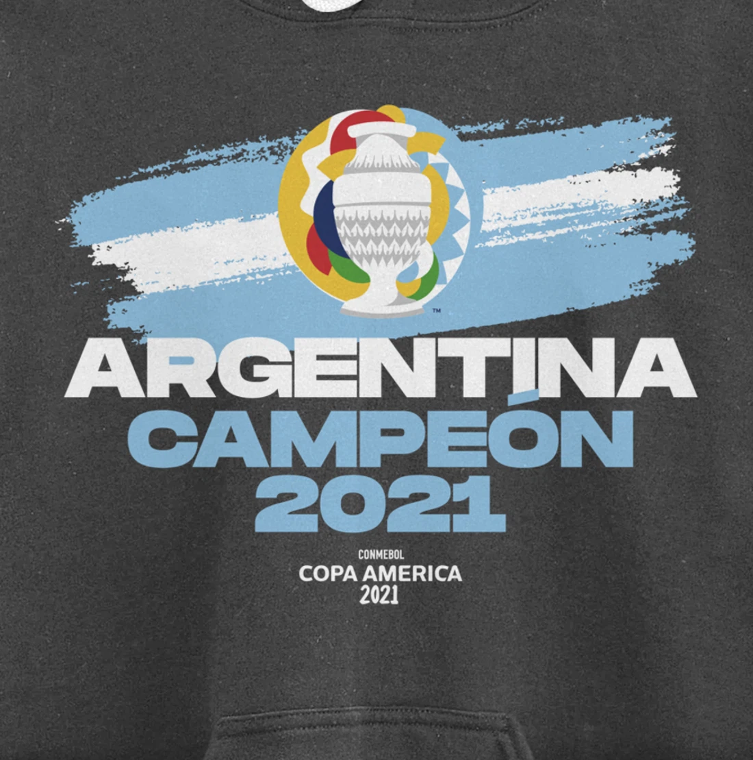 Copa America 2021 Argentina Campeón Pullover Hoodie