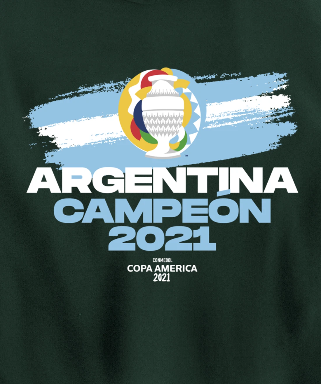 Copa America 2021 Argentina Campeón Pullover Hoodie