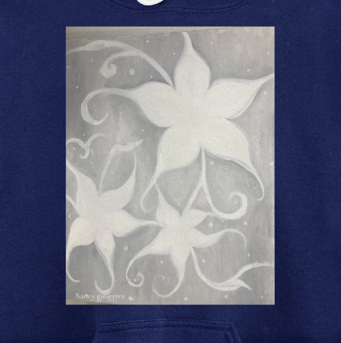 ghost flower magnolia flower Pullover Hoodie
