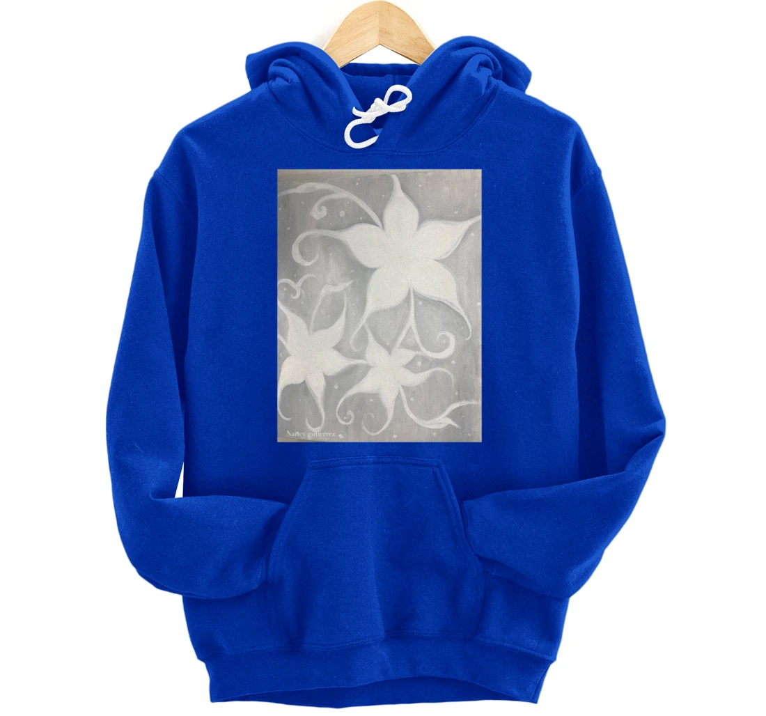ghost flower magnolia flower Pullover Hoodie