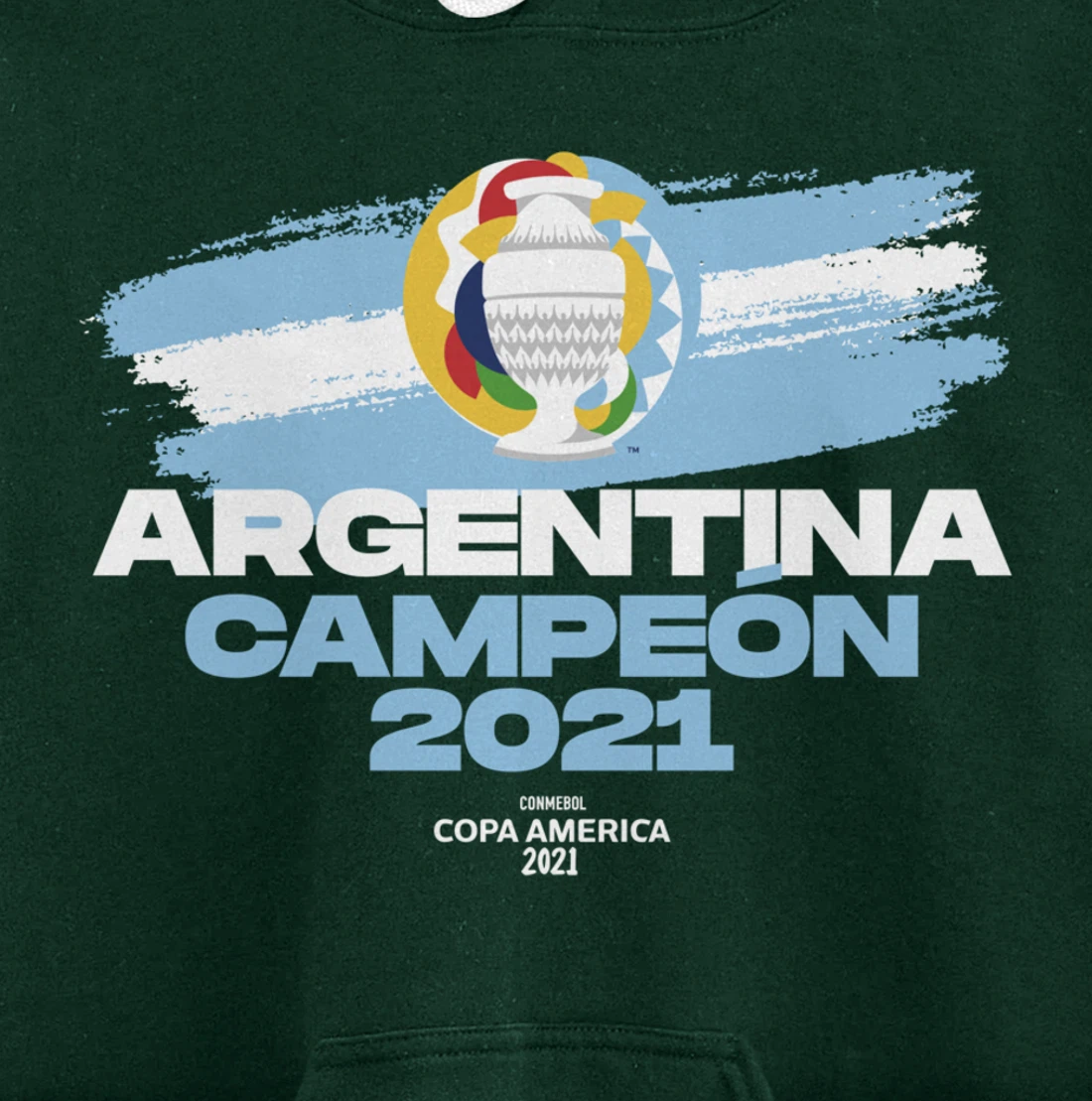 Copa America 2021 Argentina Campeón Pullover Hoodie