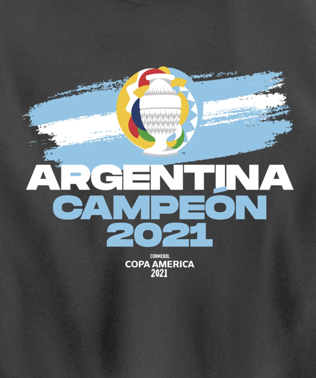 Copa America 2021 Argentina Campeón Pullover Hoodie