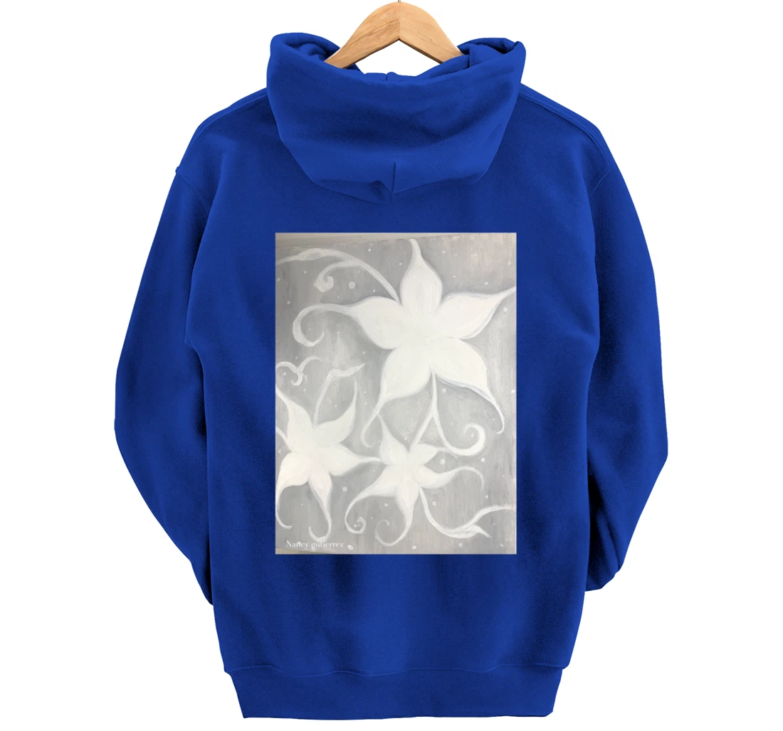 ghost flower magnolia flower Pullover Hoodie