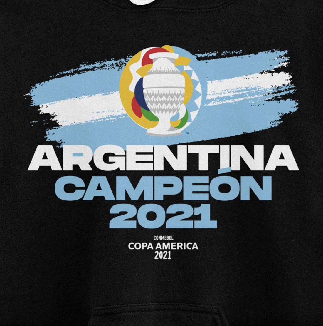 Copa America 2021 Argentina Campeón Pullover Hoodie