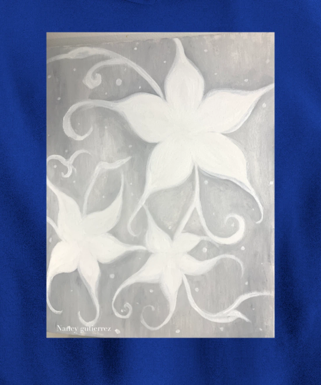 ghost flower magnolia flower Pullover Hoodie