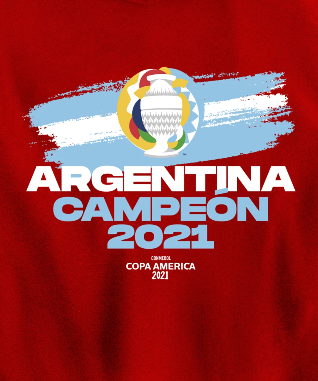 Copa America 2021 Argentina Campeón Pullover Hoodie