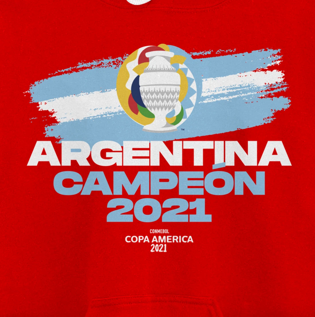 Copa America 2021 Argentina Campeón Pullover Hoodie