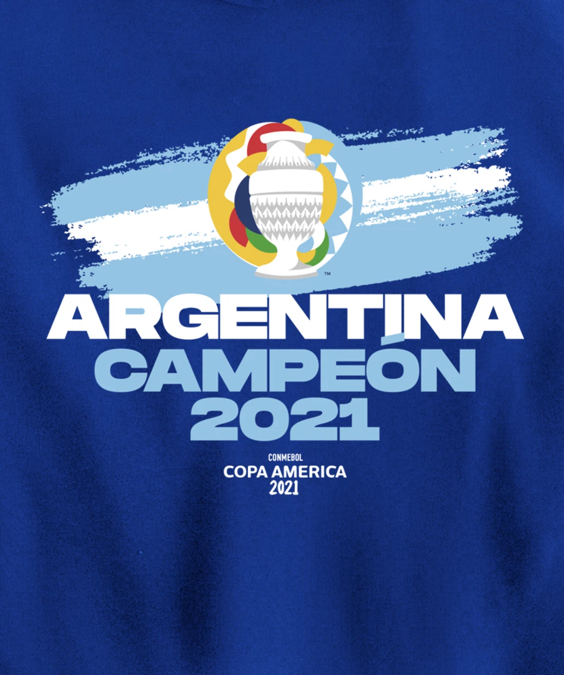 Copa America 2021 Argentina Campeón Pullover Hoodie