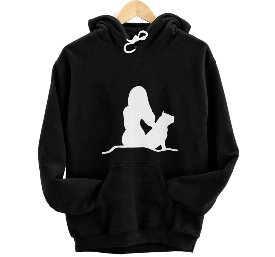 Pitbull Woman Pullover Hoodie