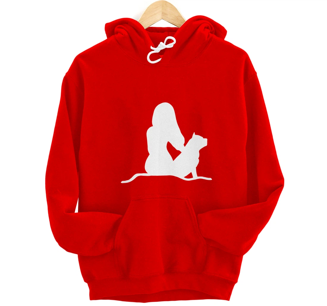 Pitbull Woman Pullover Hoodie