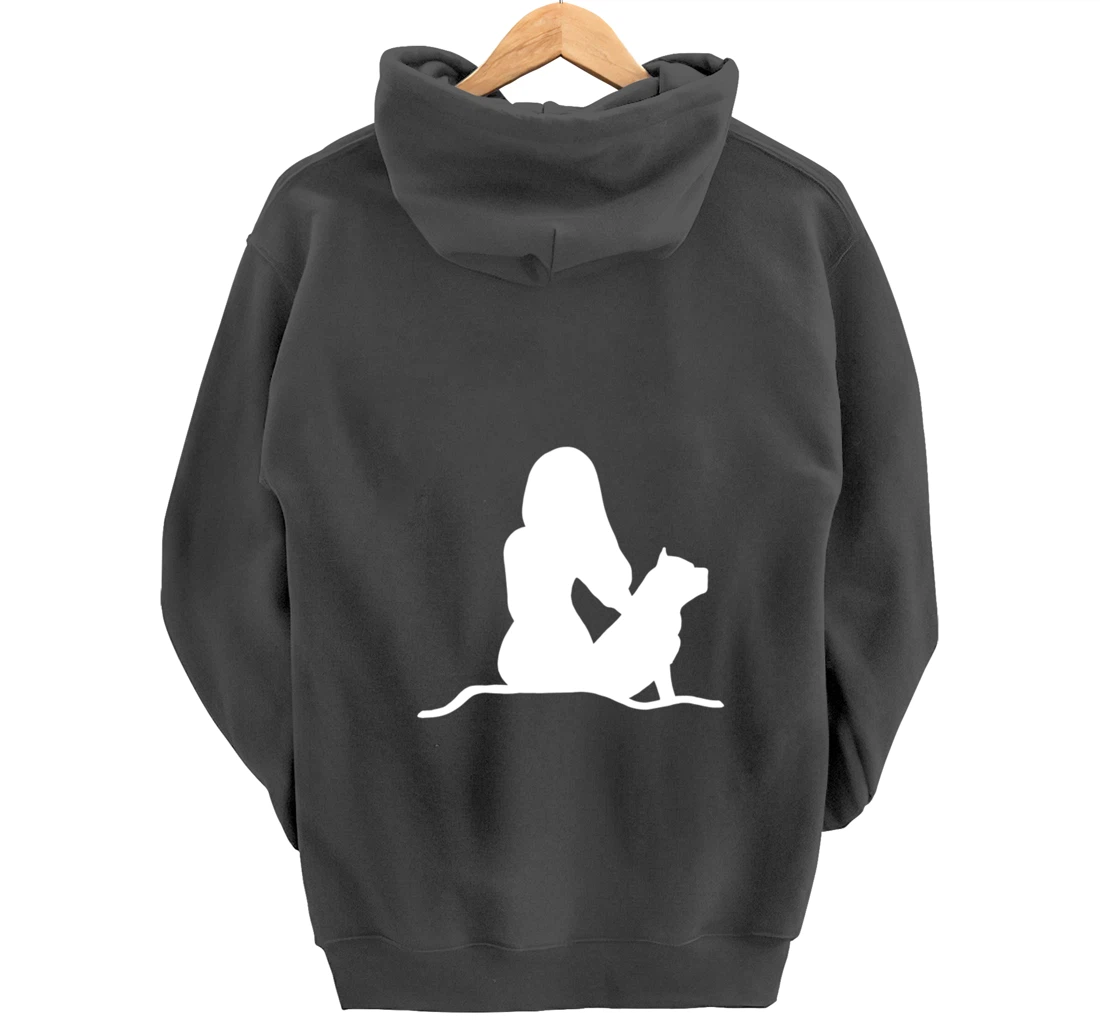 Pitbull Woman Pullover Hoodie