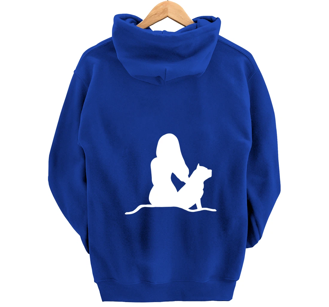 Pitbull Woman Pullover Hoodie