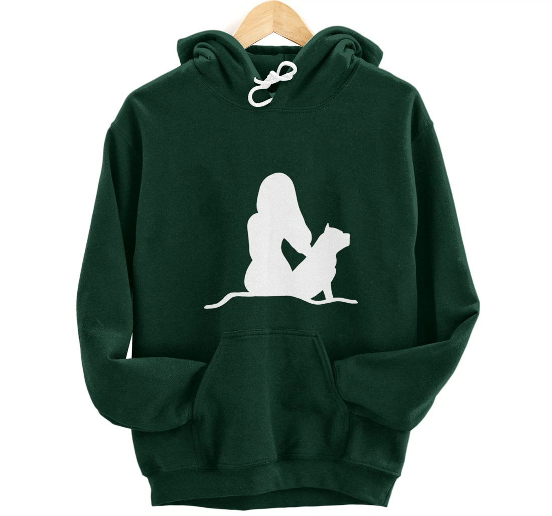 Pitbull Woman Pullover Hoodie