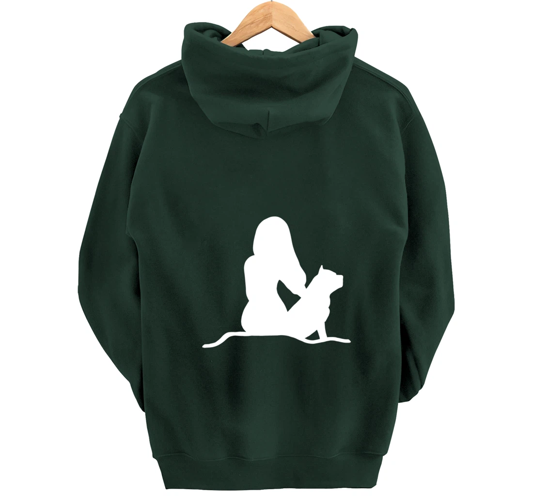 Pitbull Woman Pullover Hoodie