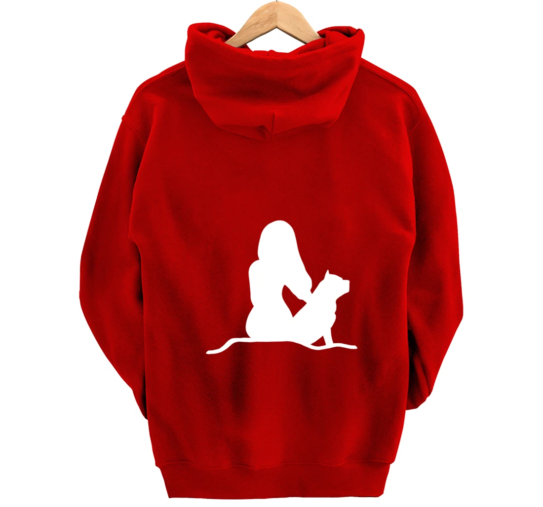Pitbull Woman Pullover Hoodie