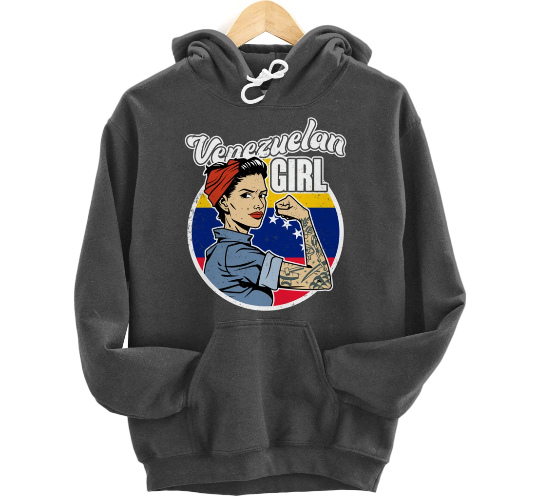 Proud Latina Women Girls Gift Venezuelan Girl Venezuela Pullover Hoodie