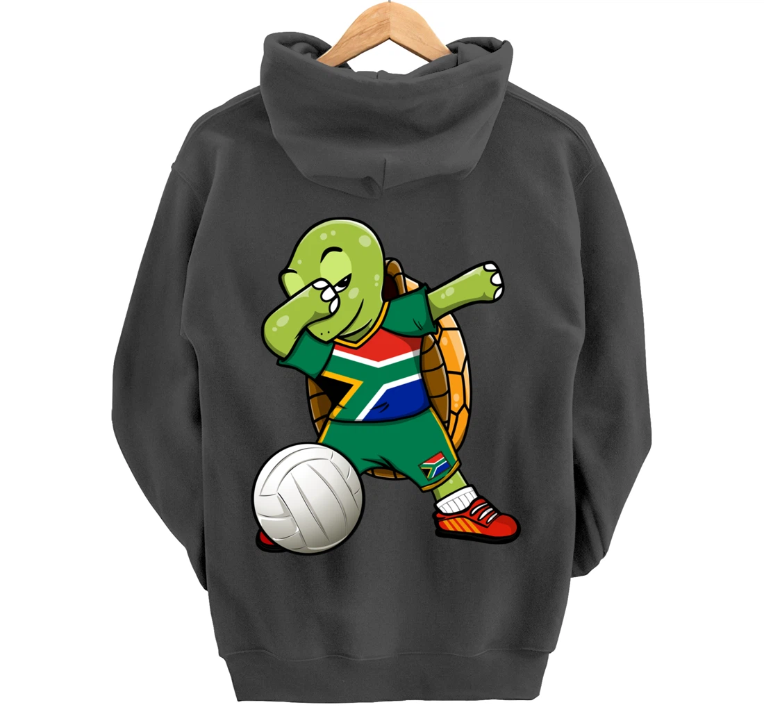 Dabbing Turtle South Africa Volleyball Fan Jersey Sport Flag Pullover Hoodie