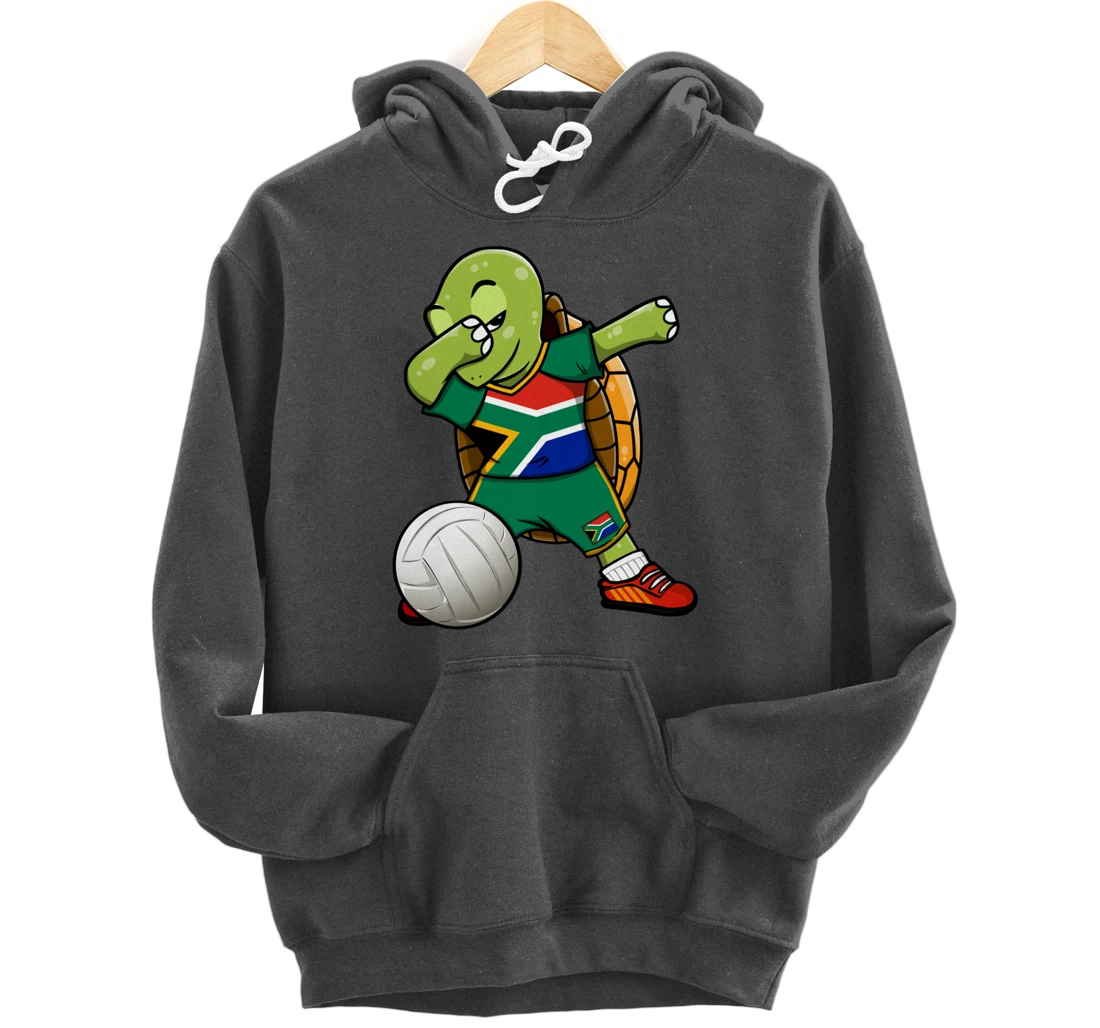 Dabbing Turtle South Africa Volleyball Fan Jersey Sport Flag Pullover Hoodie