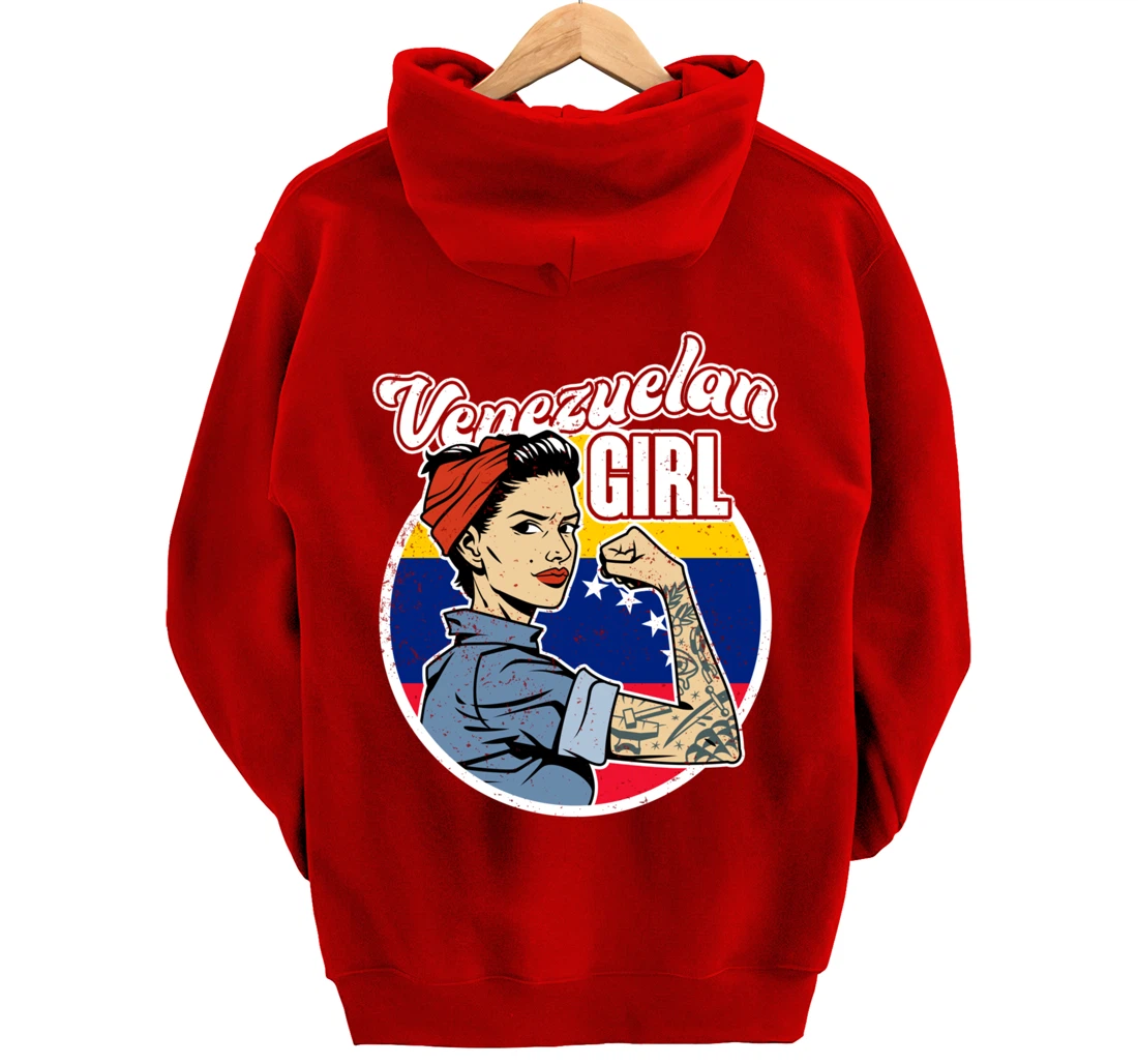 Proud Latina Women Girls Gift Venezuelan Girl Venezuela Pullover Hoodie