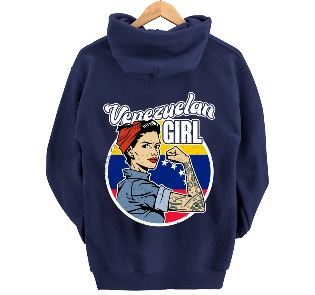 Proud Latina Women Girls Gift Venezuelan Girl Venezuela Pullover Hoodie