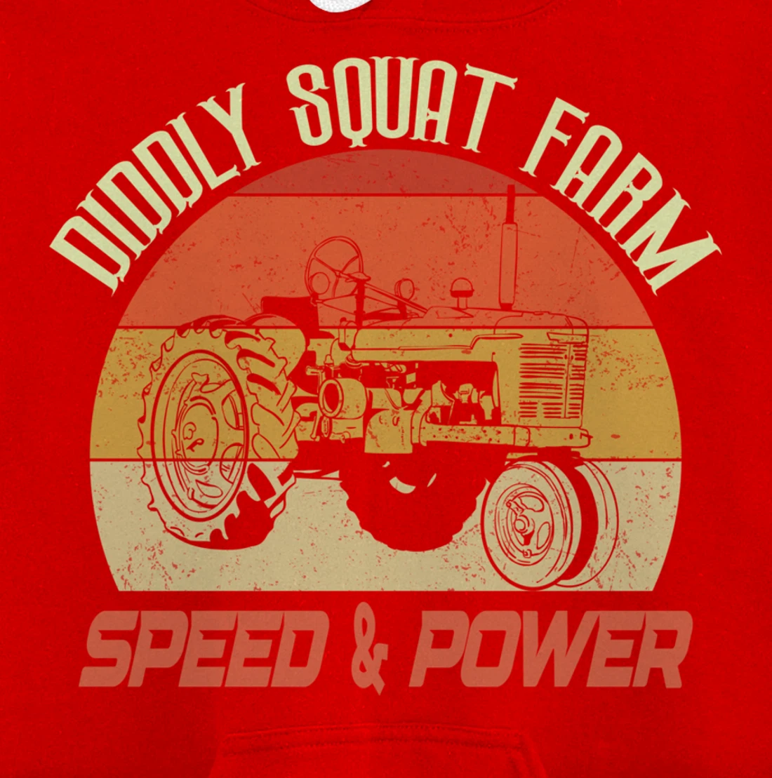 Retro vintage tractor farming farmer quote Diddly Squat Farm Pullover Hoodie