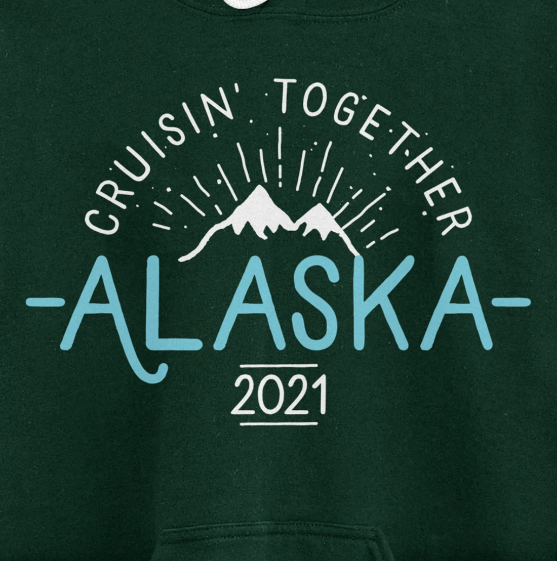 Matching Family Friends & Group Alaska Cruise 2021 Pullover Hoodie