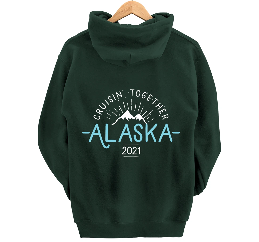 Matching Family Friends & Group Alaska Cruise 2021 Pullover Hoodie