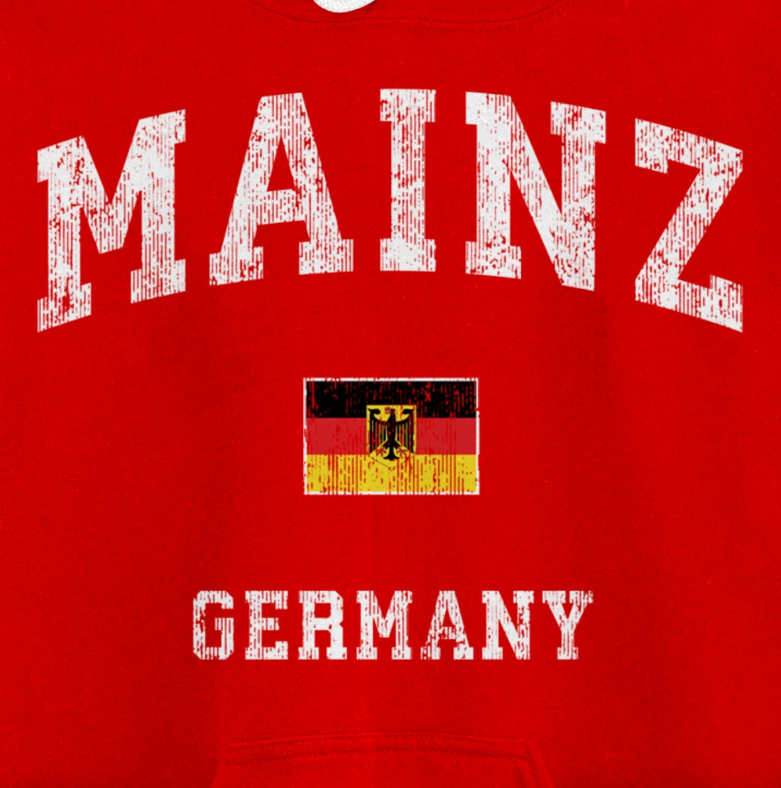 Mainz Germany Vintage Athletic Sports Design Pullover Hoodie