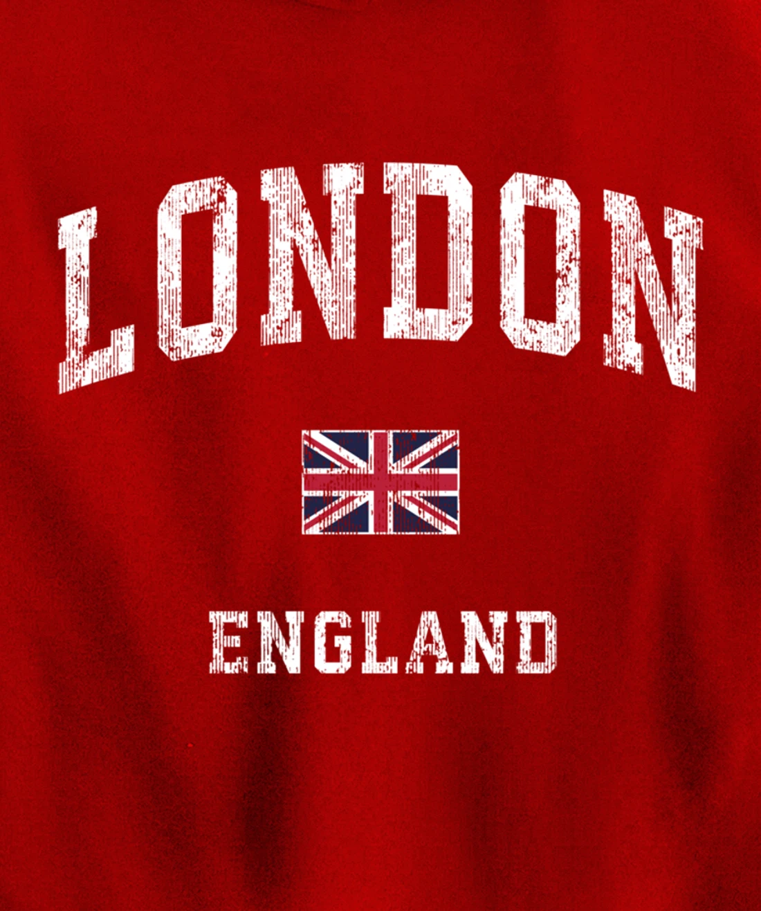 London England Vintage Athletic Sports Design Pullover Hoodie