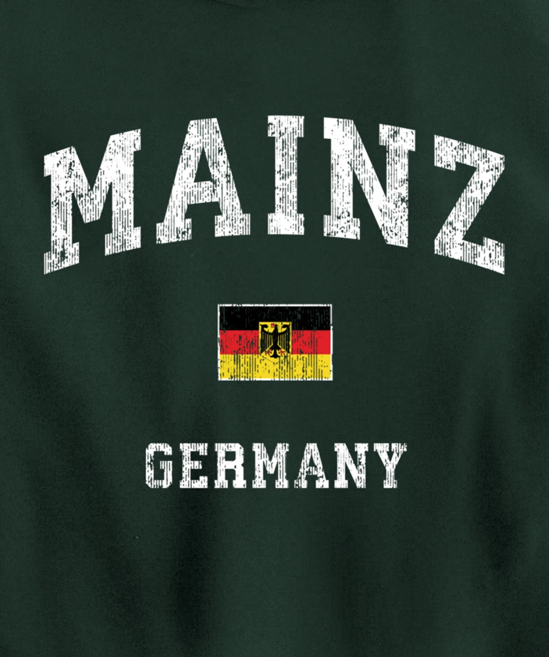 Mainz Germany Vintage Athletic Sports Design Pullover Hoodie