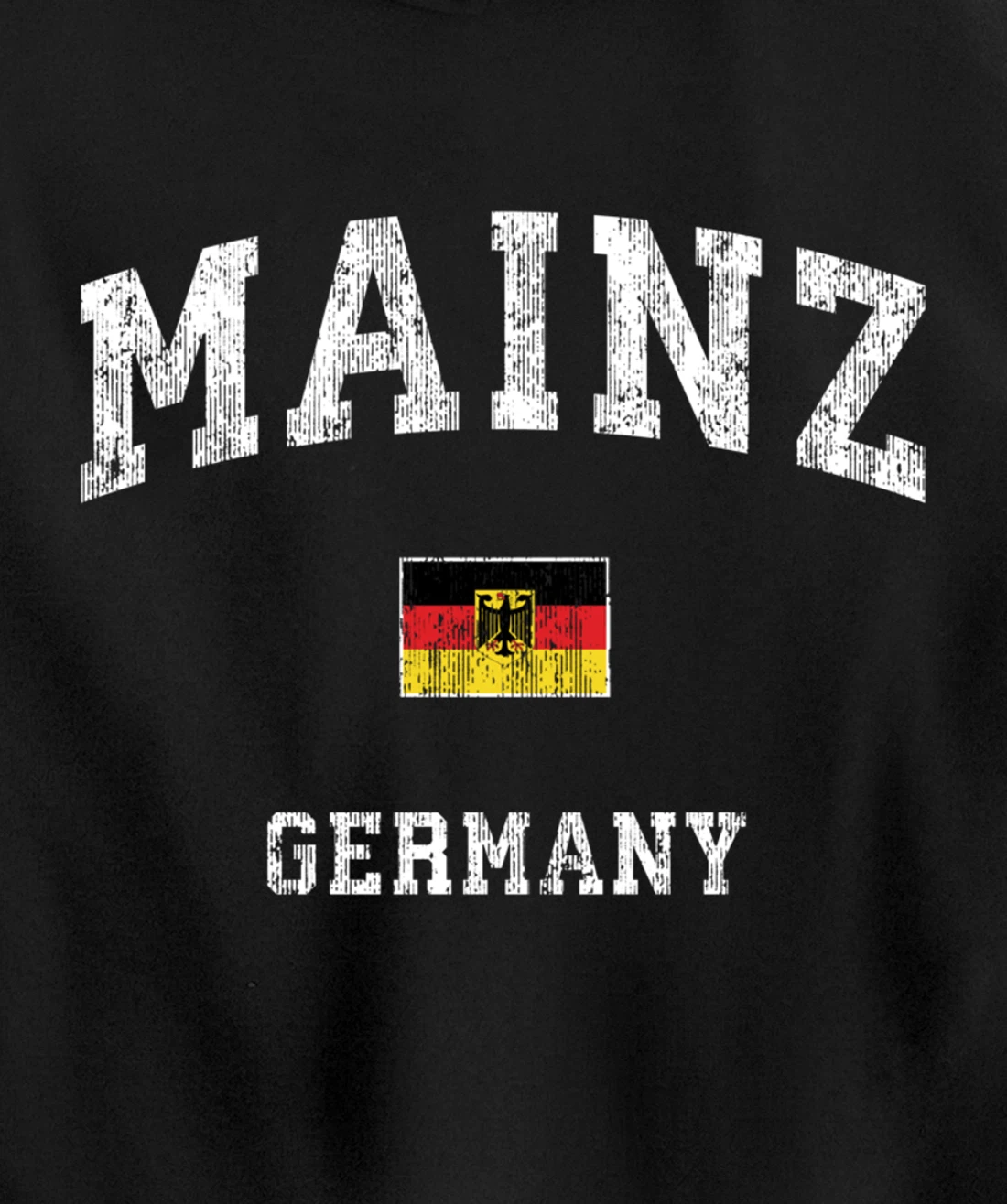 Mainz Germany Vintage Athletic Sports Design Pullover Hoodie
