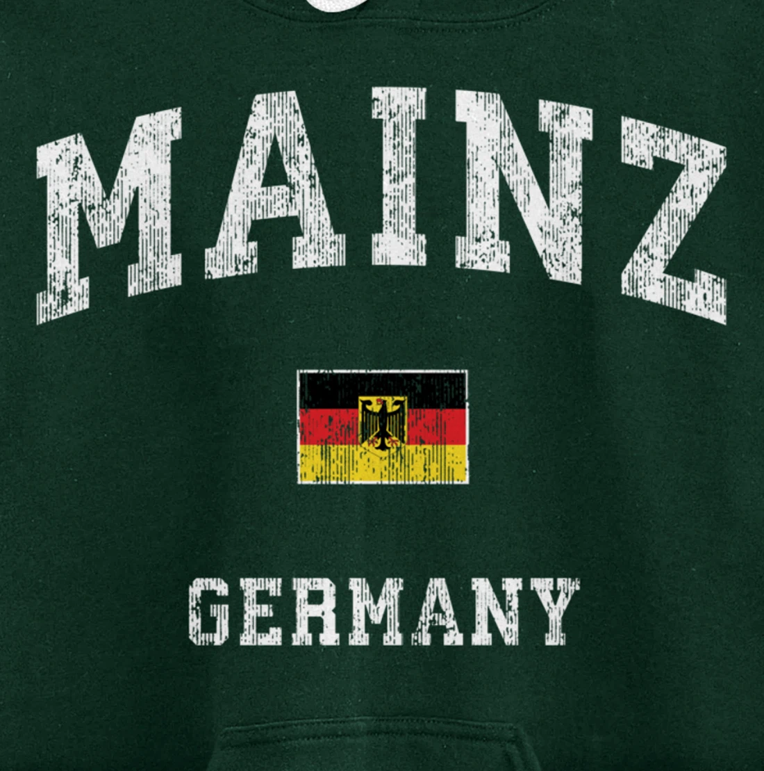 Mainz Germany Vintage Athletic Sports Design Pullover Hoodie
