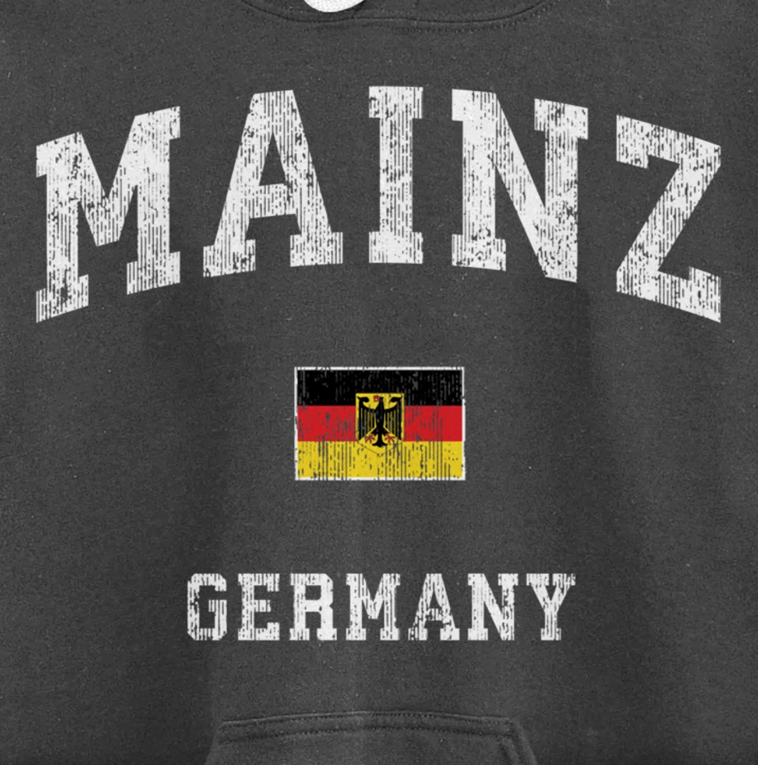 Mainz Germany Vintage Athletic Sports Design Pullover Hoodie