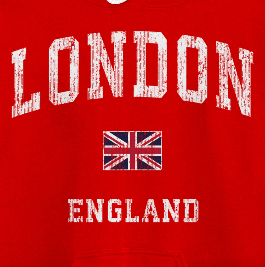 London England Vintage Athletic Sports Design Pullover Hoodie