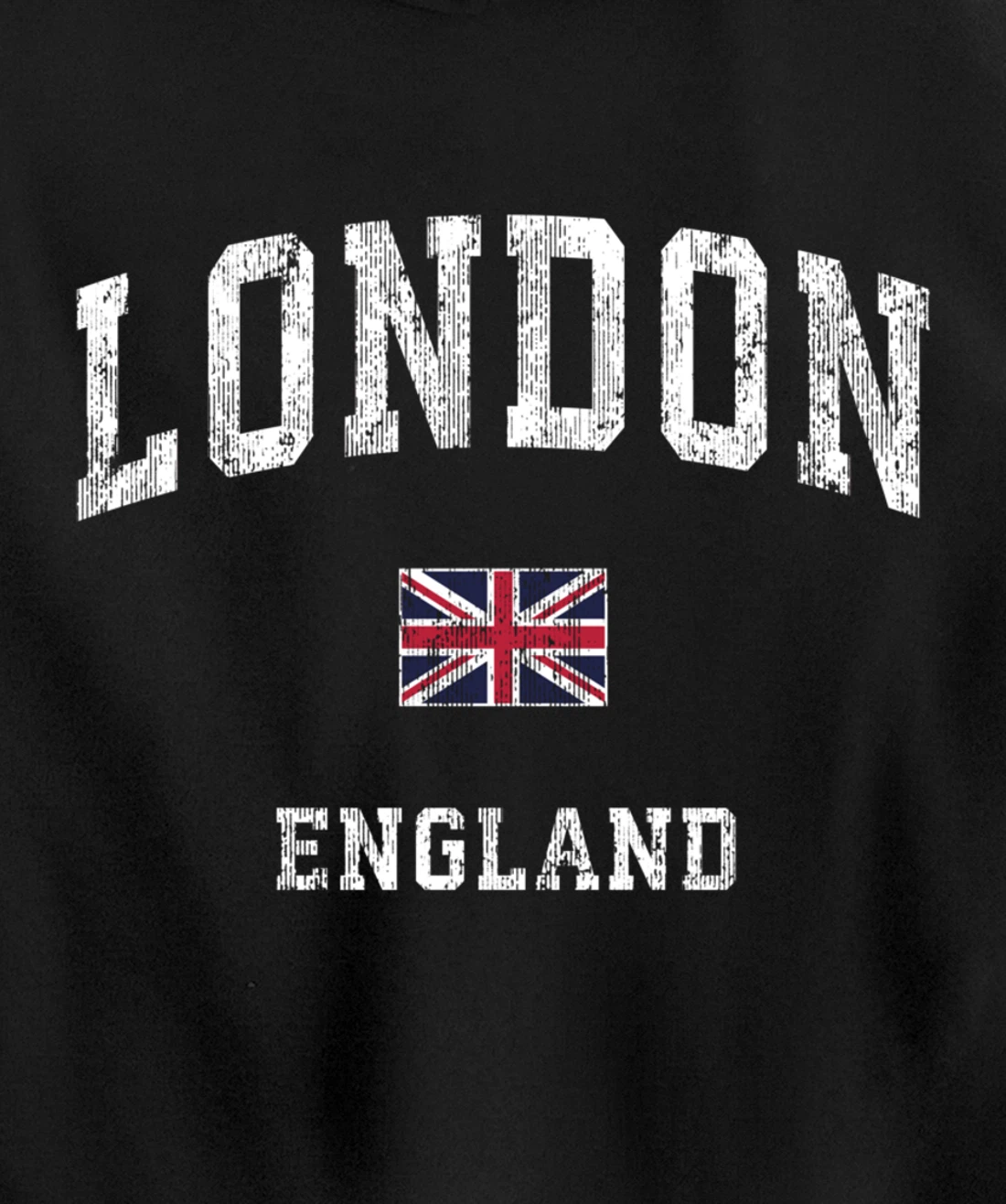 London England Vintage Athletic Sports Design Pullover Hoodie