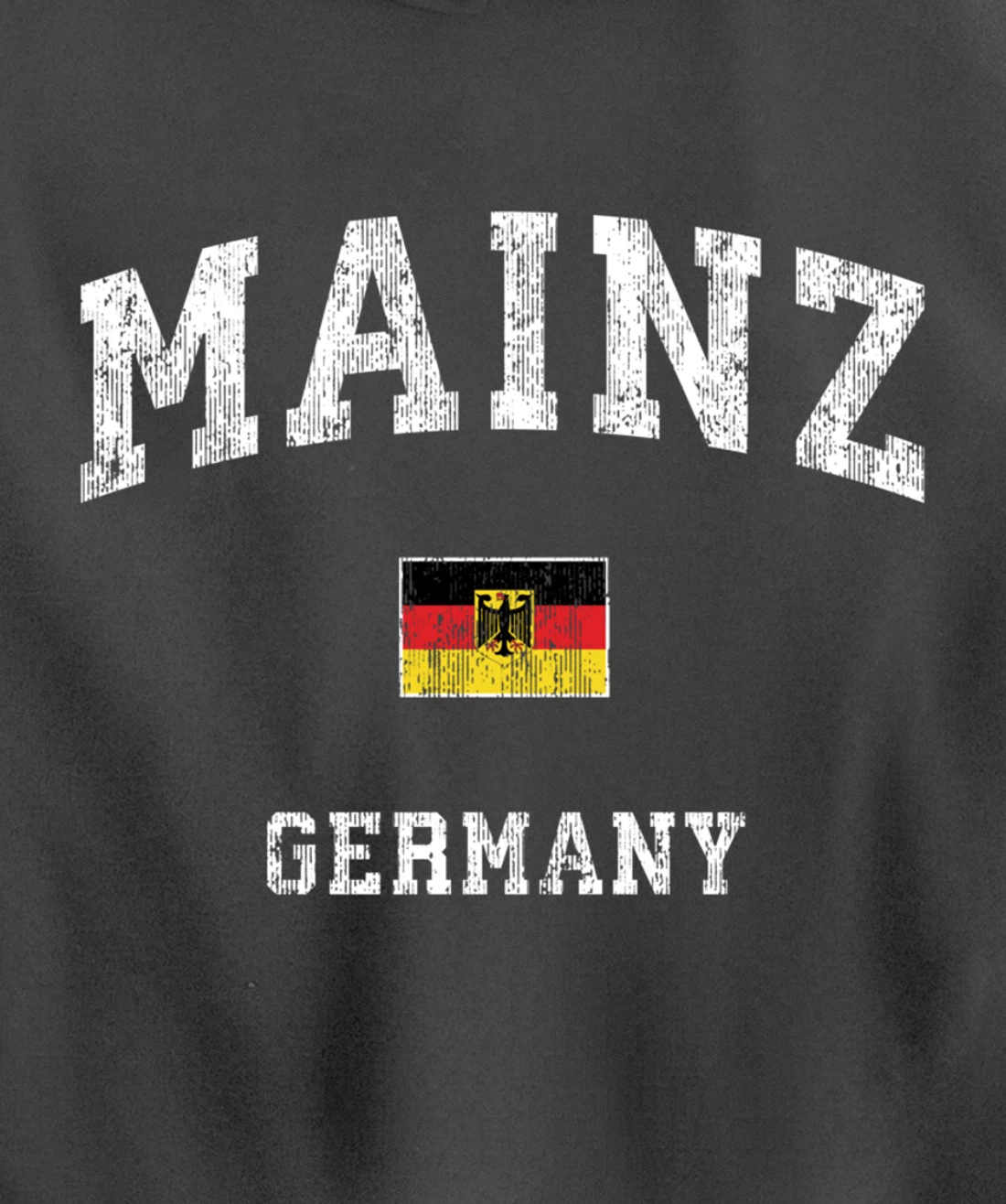 Mainz Germany Vintage Athletic Sports Design Pullover Hoodie