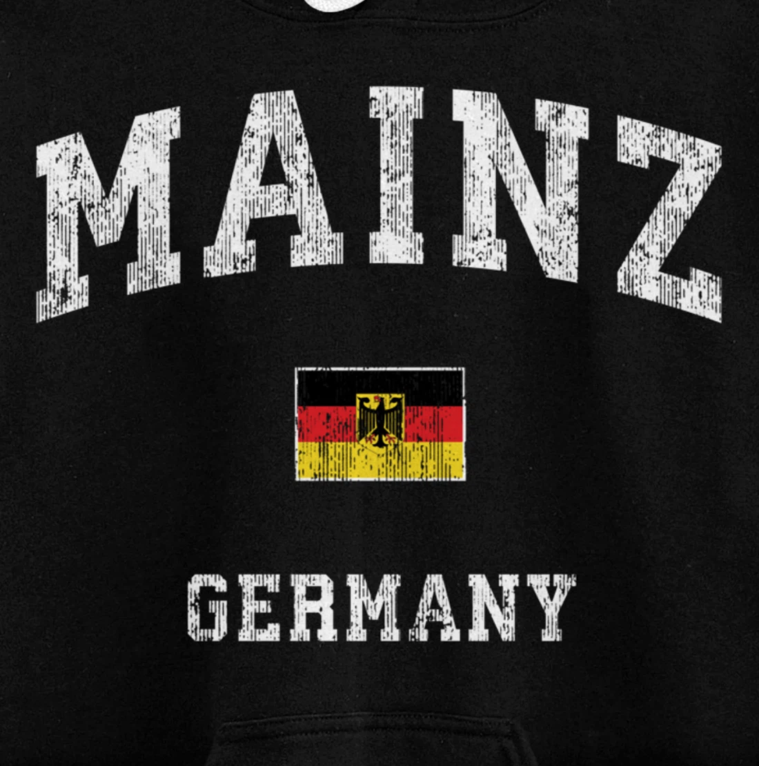 Mainz Germany Vintage Athletic Sports Design Pullover Hoodie